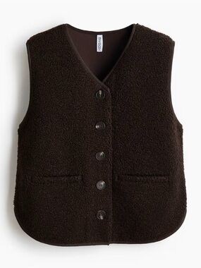 H&M Brown Teddy Vest